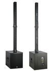 Sistema de som acústico de alumínio da torre portátil preta para a faixa para venda