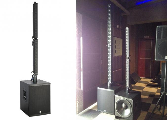 Equipamento de som ativo 2-Neutrik NL4 do sistema de oradores da disposição da coluna