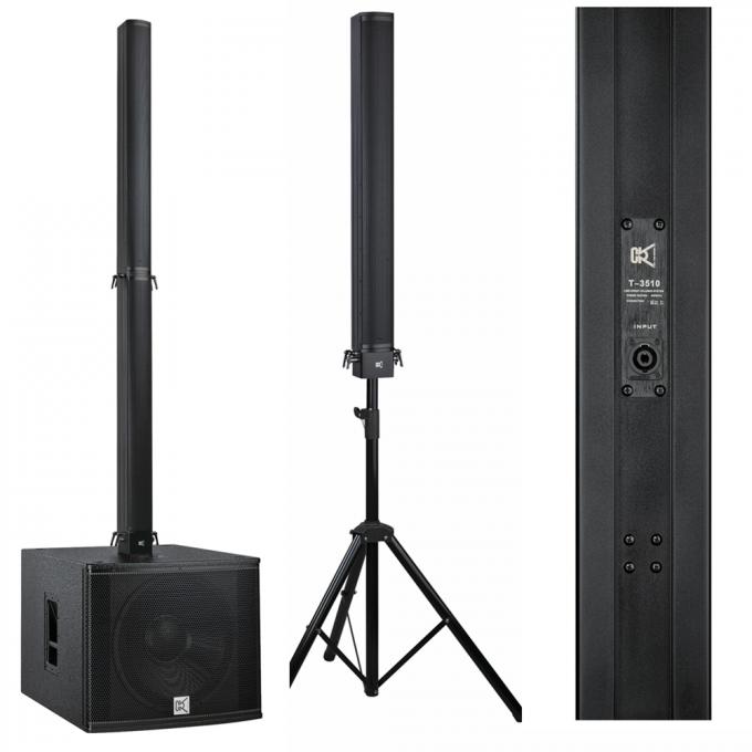 Sistema de som de alumínio da barra dos oradores da disposição da coluna da madeira compensada, pro oradores sadios 18 polegadas